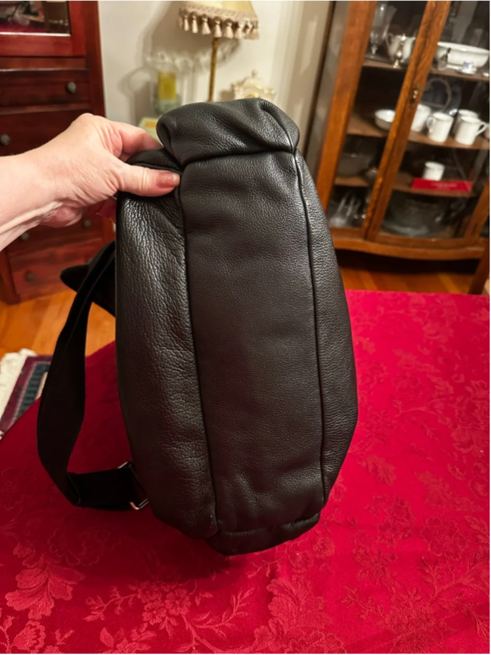 Dolce & Gabbana Black Leather Crossbody Messenger Bag w/ Silver Hardware